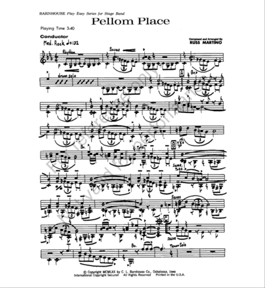 Pellom Place Pellom Place Jazz Ensemble scores gallery preview page 2