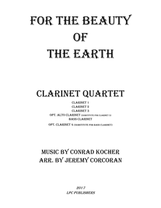For the Beauty of the Earth for Clarinet Quartet