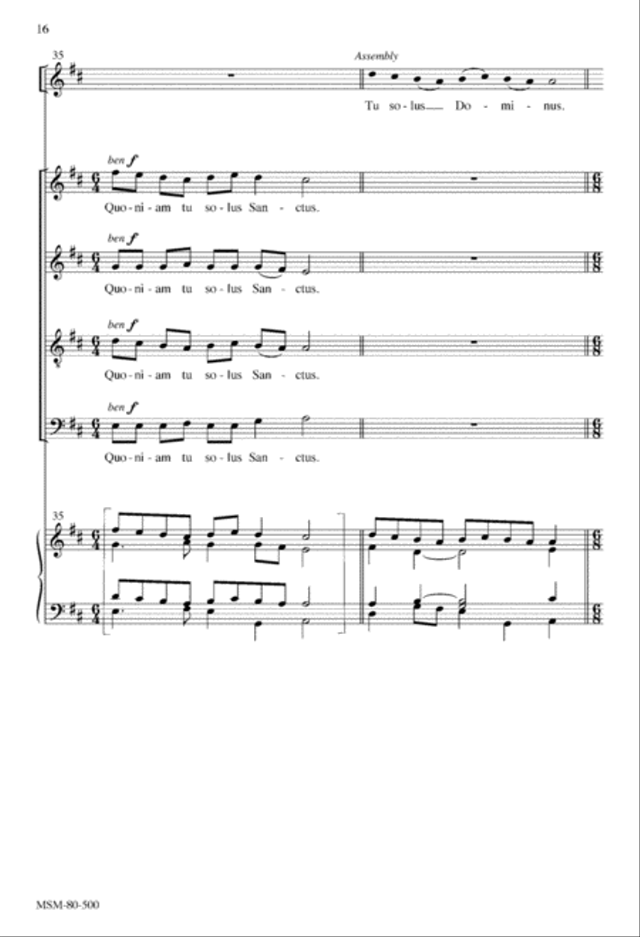 Mass of the Transfiguration (Choral Score) Mass of the Transfiguration (Choral Score) 4-Part scores gallery preview page 15