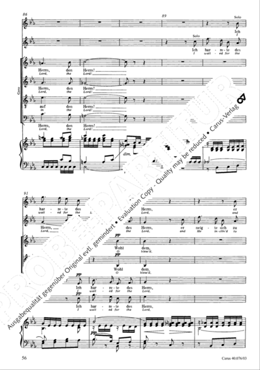 Hymn of Praise, MWV A 18 Hymn of Praise, MWV A 18 SSAATB scores gallery preview page 57