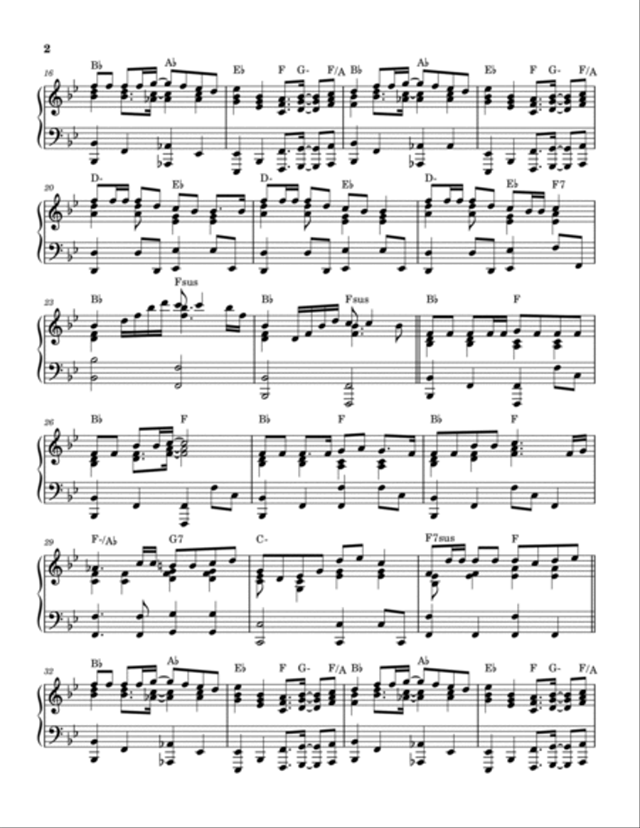 Where Everybody Knows Your Name Piano Solo scores gallery preview page 2