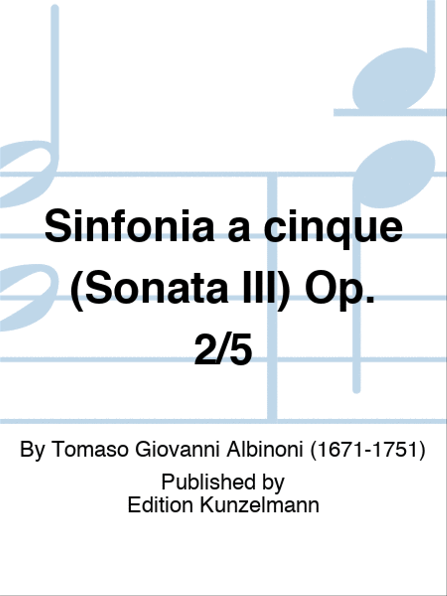 Sinfonia a cinque (Sonata 3) Op. 2/5 Viola scores gallery preview page 1
