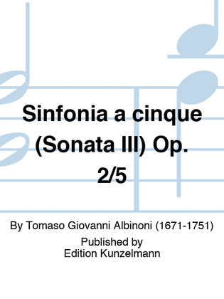 Sinfonia a cinque (Sonata 3) Op. 2/5