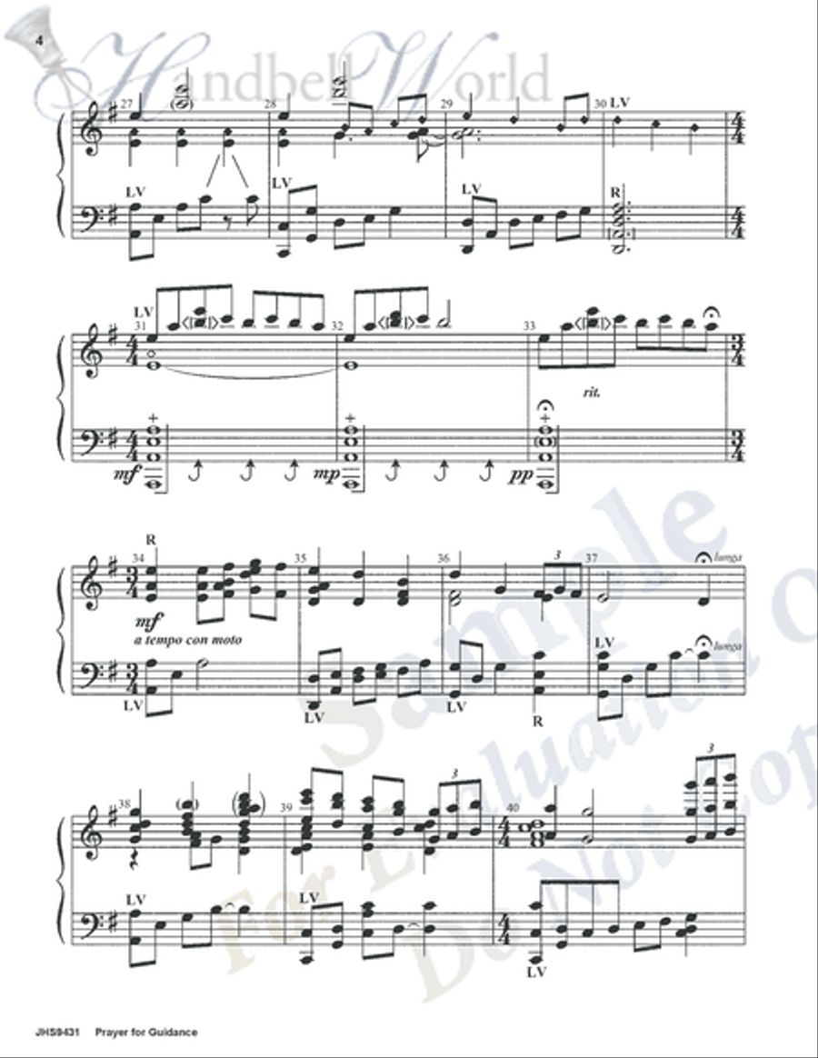 Prayer for Guidance 5-Octaves scores gallery preview page 3