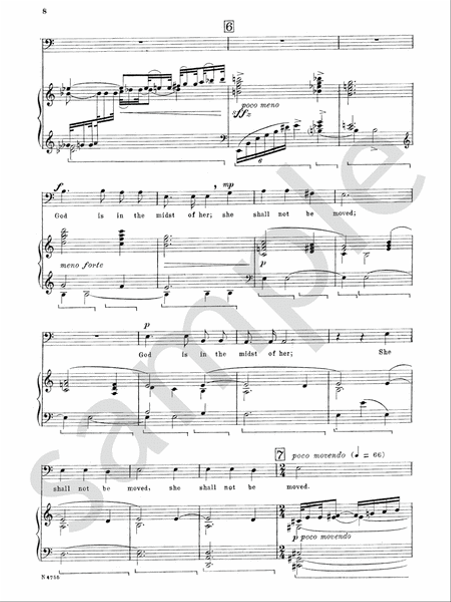 Four Psalms Baritone Voice scores gallery preview page 11