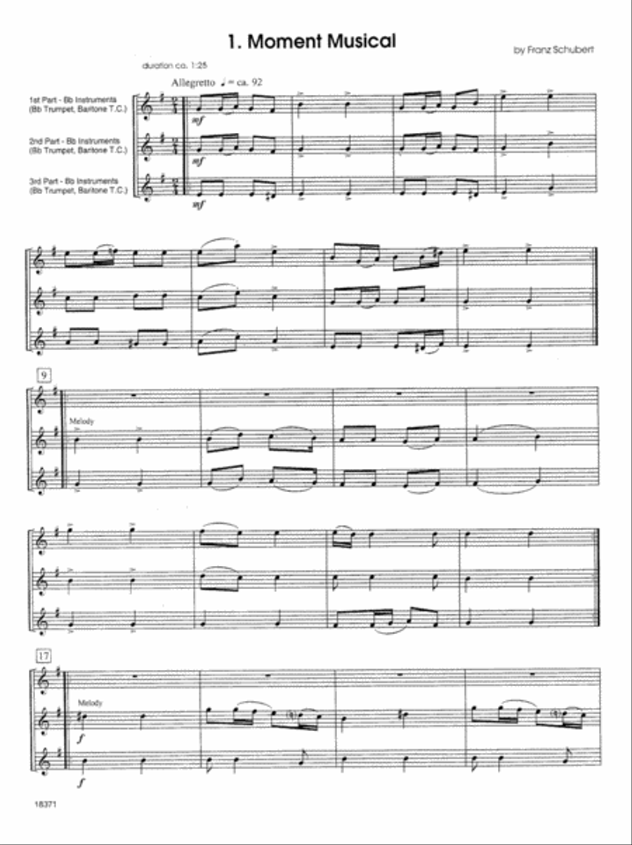 FlexTrios For Brass (playable by any three brass instruments) Brass Trio scores gallery preview page 2