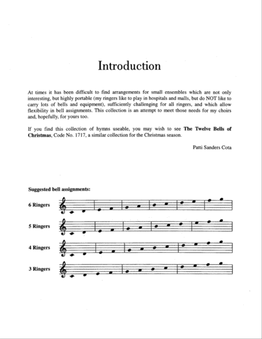 Twelve Bells for Worship Handbell Choir scores gallery preview page 2