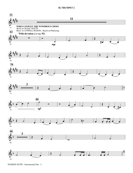 Passion Suite - Bb Trumpet 2