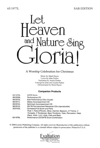 Let Heaven and Nature Sing Gloria!