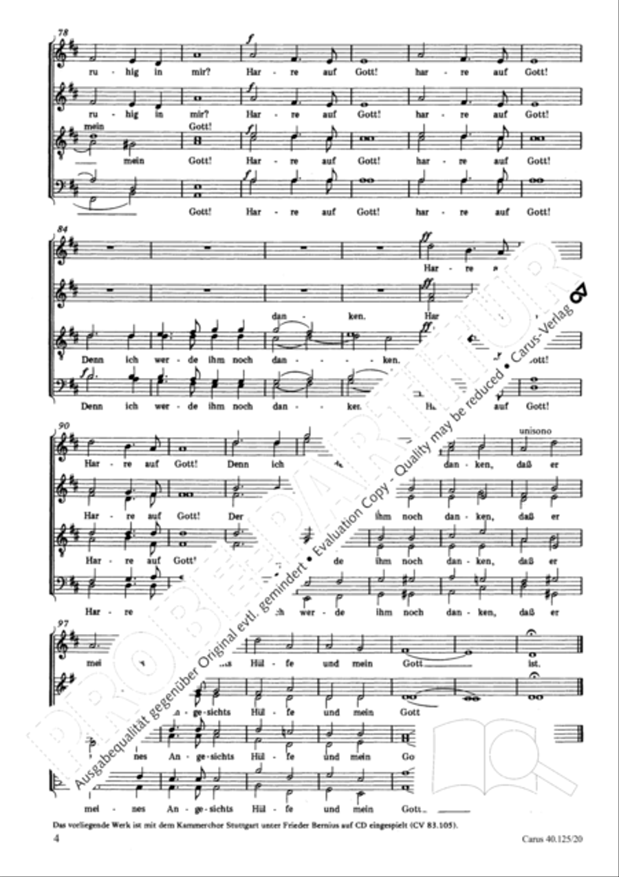 Judge me, o God - Psalm 43 (Richte mich Gott - Psalm 43) SSAATTBB scores gallery preview page 5