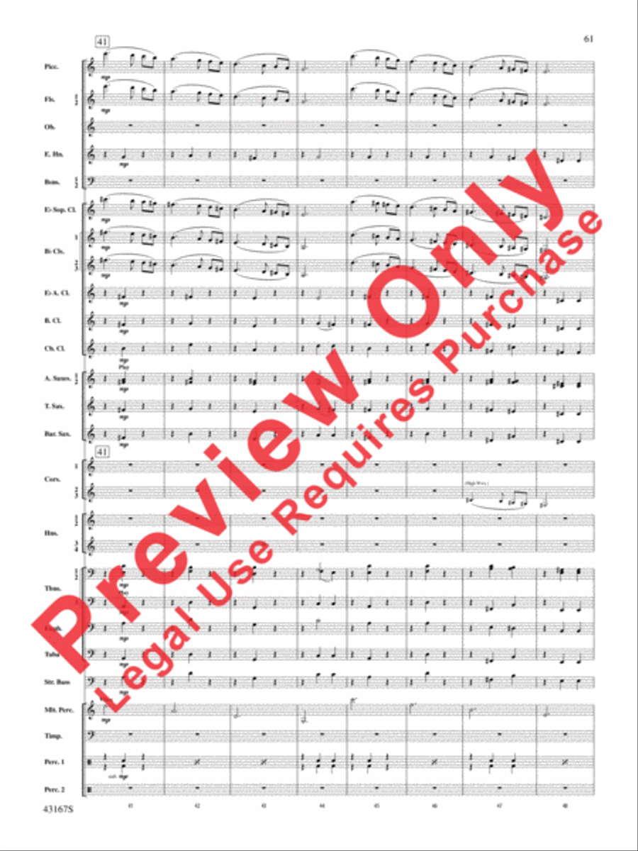Down to the Sea in Ships (from the NBC TV Film Project 20) Concert Band scores gallery preview page 62