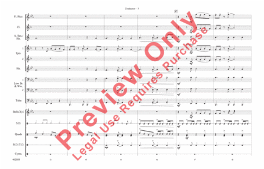 Don't Stop Believin' Marching Band scores gallery preview page 4