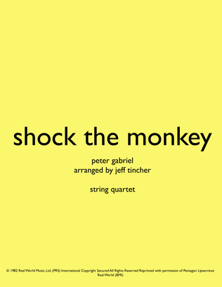 Book cover for Shock The Monkey