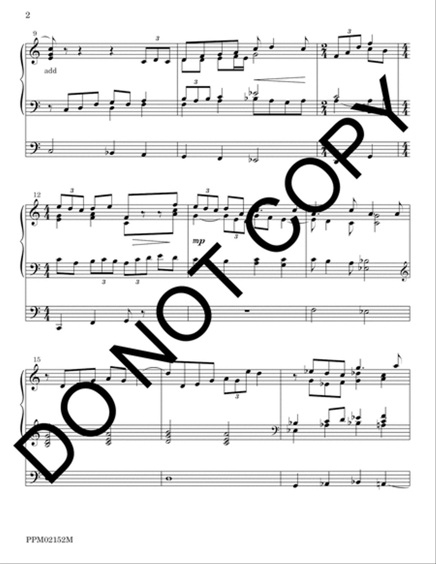 Solemn Entrance Organ scores gallery preview page 2