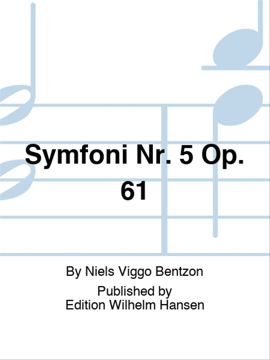 Symfoni Nr. 5 Op. 61 Set of Parts scores gallery preview page 1