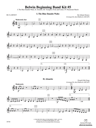 Belwin Beginning Band Kit #5: 1st B-flat Clarinet