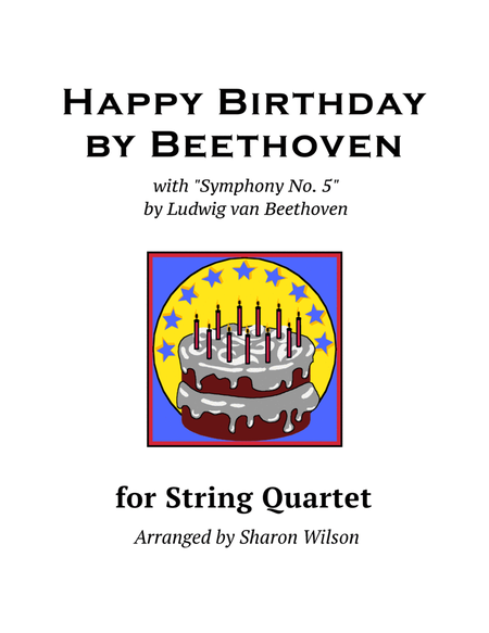 Happy Birthday by Beethoven (for String Quartet) image number null