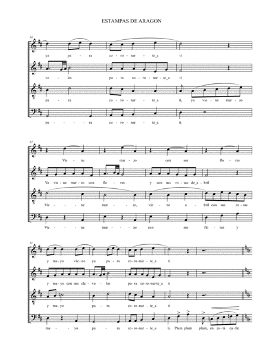 Estampas de Aragón Estampas de Aragón 4-Part scores gallery preview page 4
