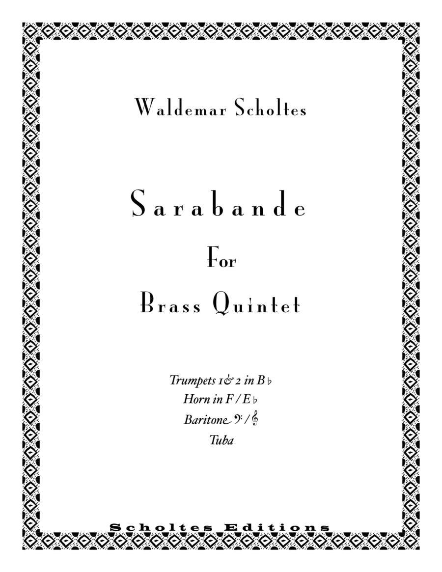 SARABANDE for Brass Quintet