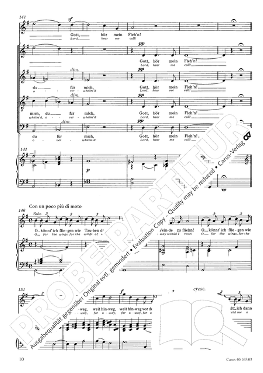Hor mein Bitten (2 Fassungen) Organ scores gallery preview page 15