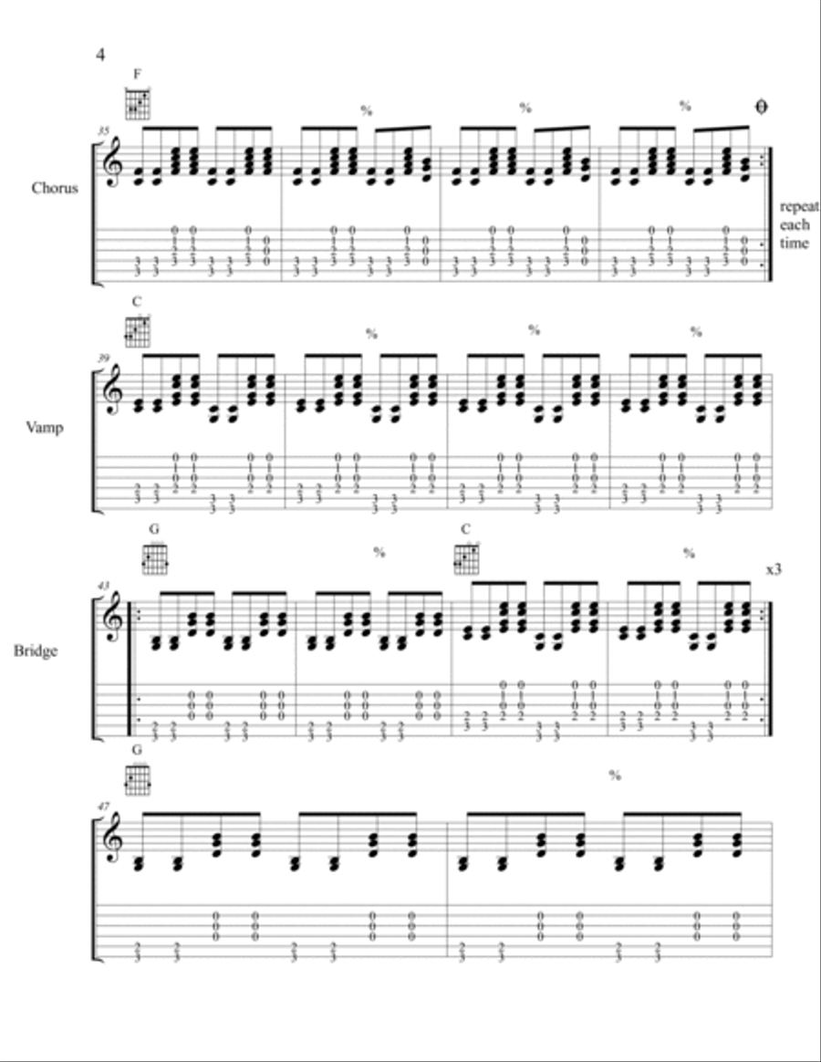 And It's Still Alright And It's Still Alright Guitar Tablature scores gallery preview page 4