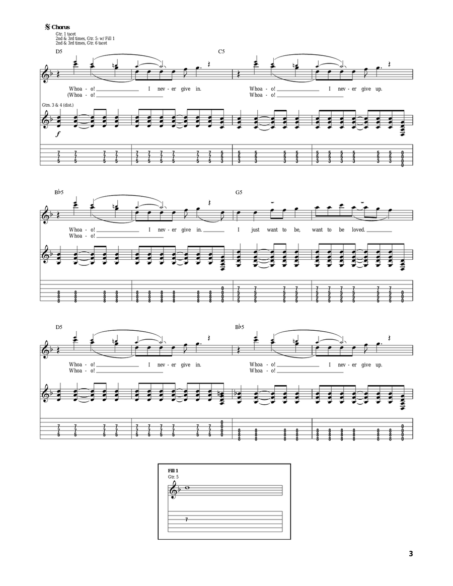 To Be Loved Acoustic Guitar scores gallery preview page 3