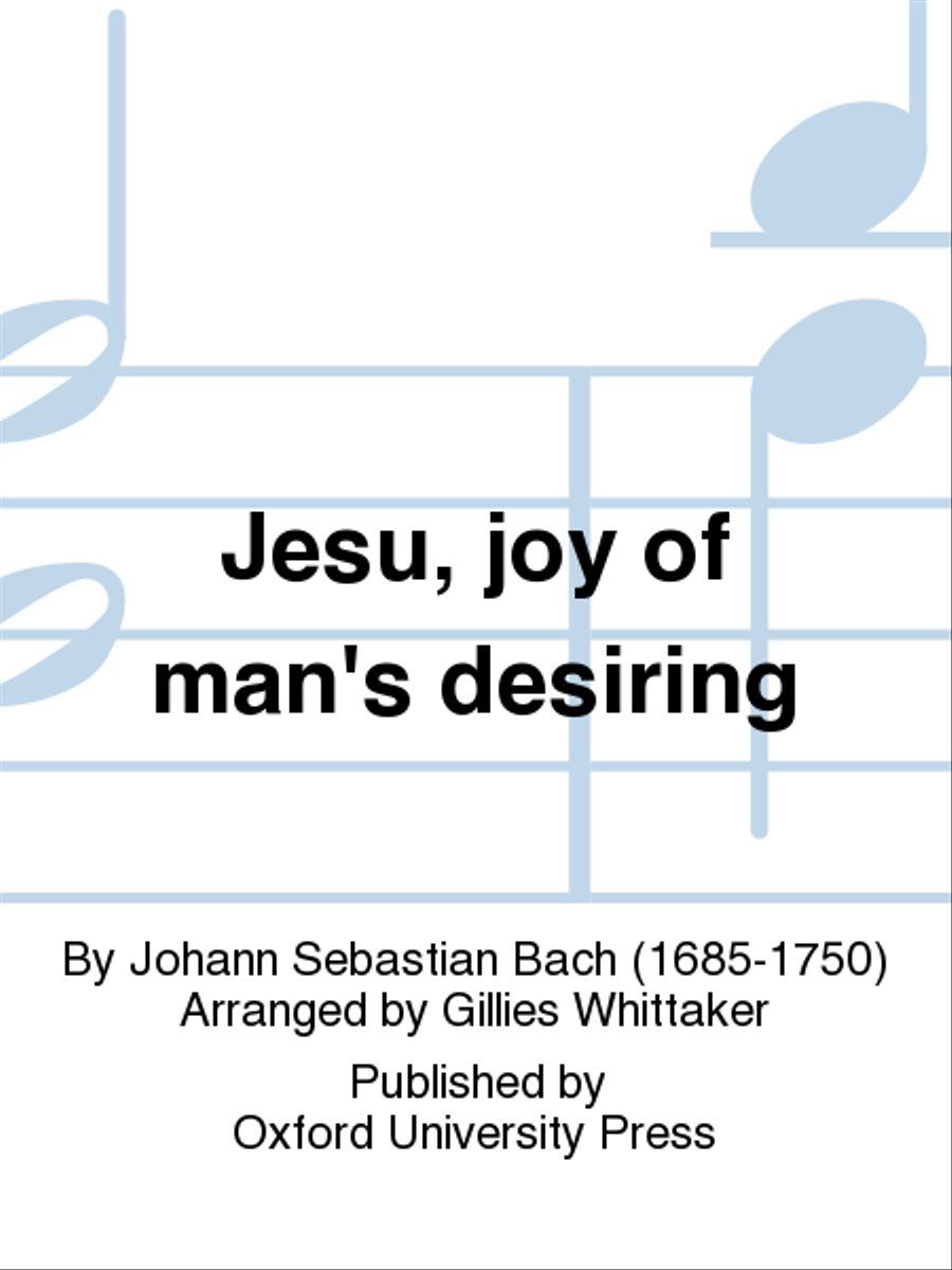 Jesu, joy of man's desiring 4-Part scores gallery preview page 1