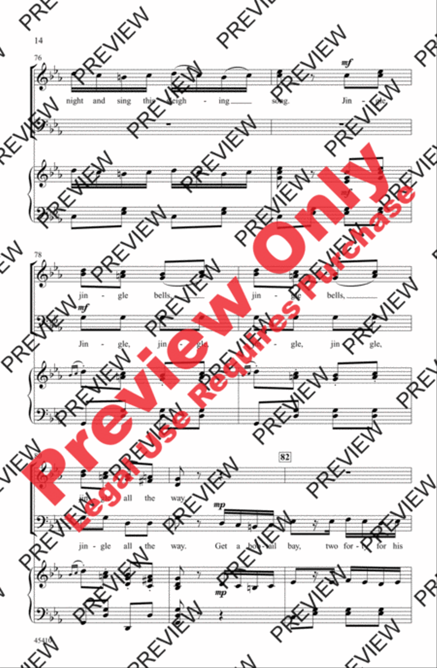 Jingle Bells Rondo 3-Part scores gallery preview page 14