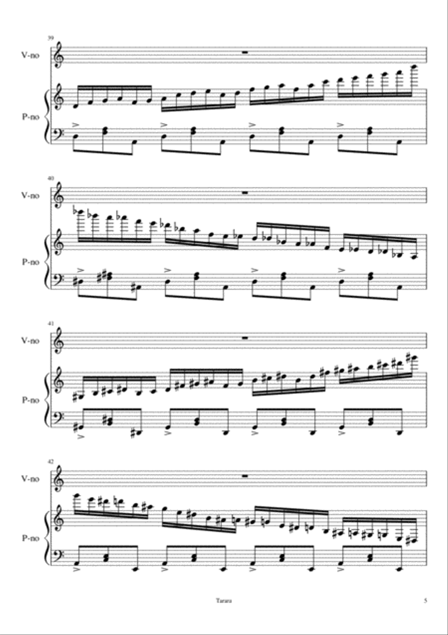 Hopeless Violin Solo scores gallery preview page 5