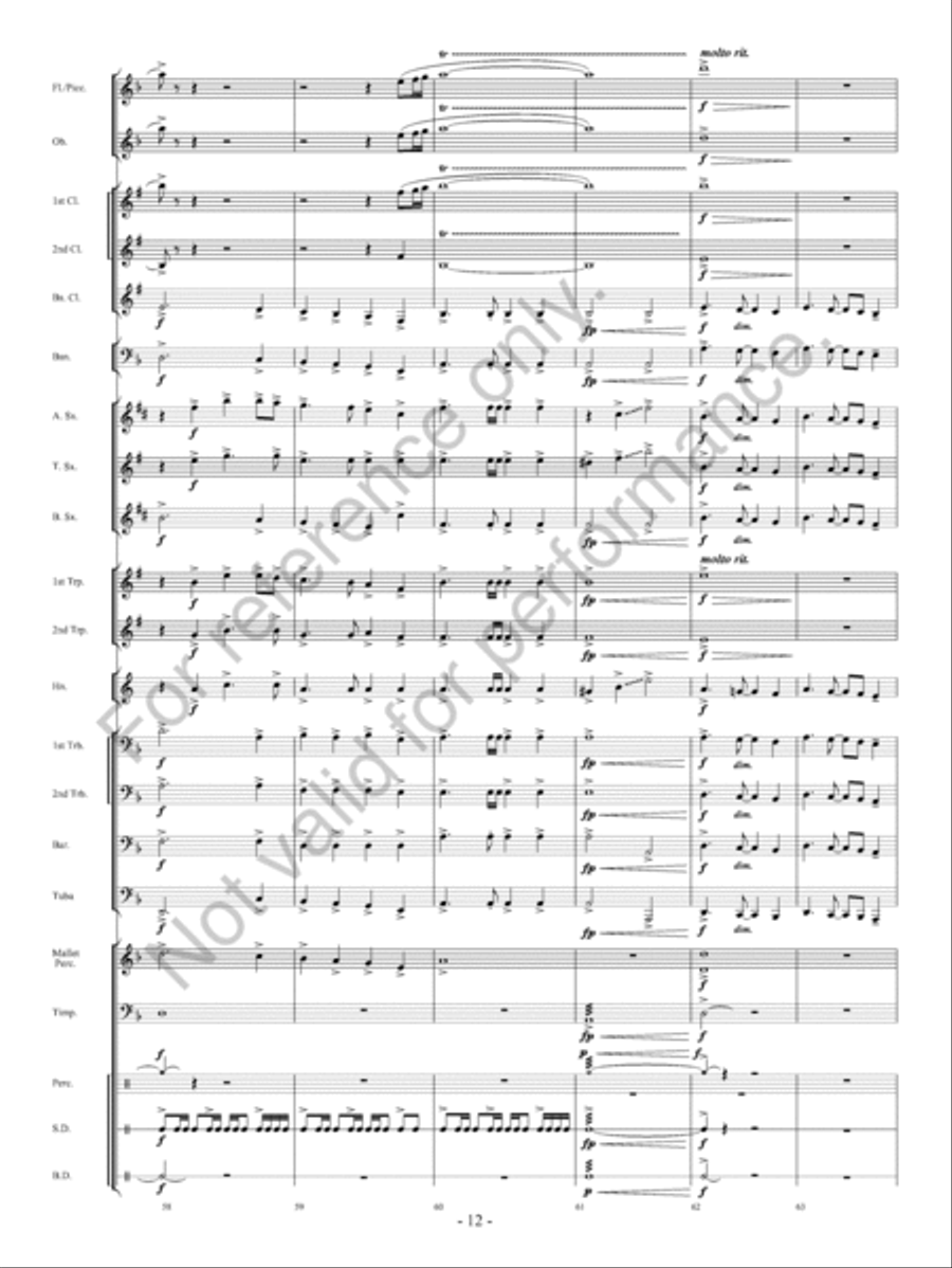 Fate of the Gods Fate of the Gods Concert Band scores gallery preview page 13