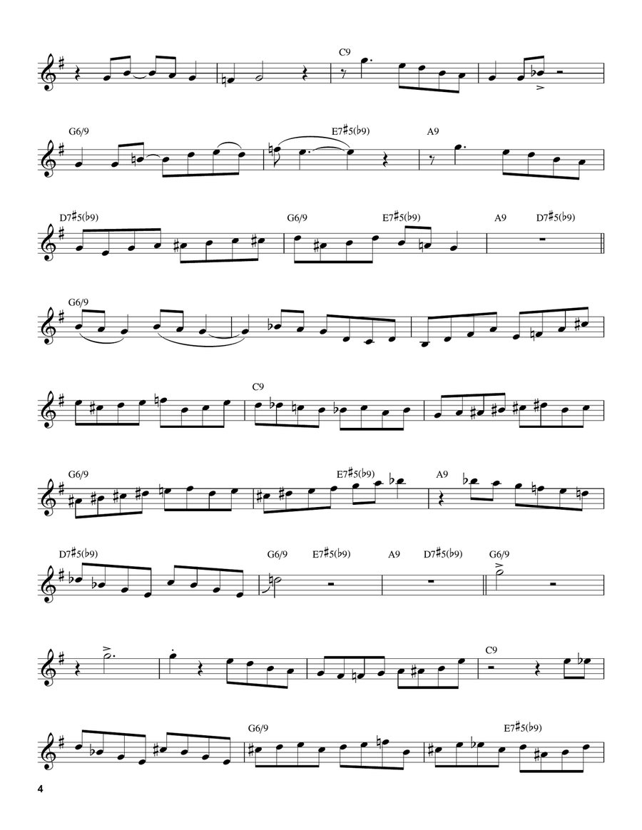 Blues In The Closet Alto Saxophone scores gallery preview page 4