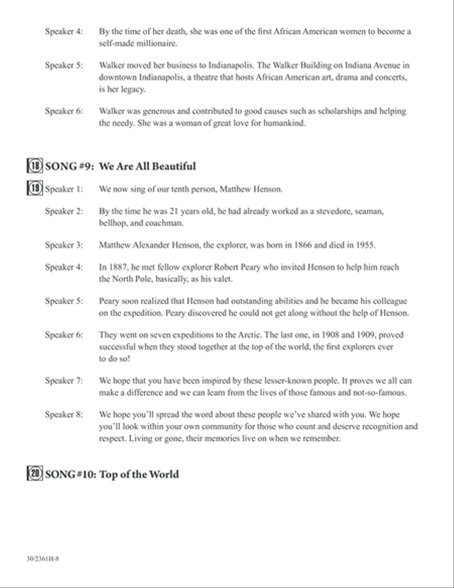 Ten Who Counted 2-Part scores gallery preview page 9