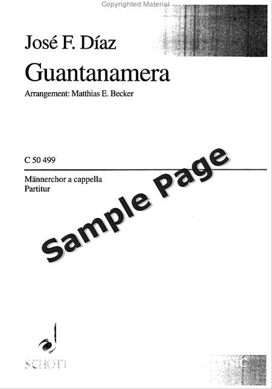 Fernandez Diaz Guantanamera (becker) TTBB scores gallery preview page 2