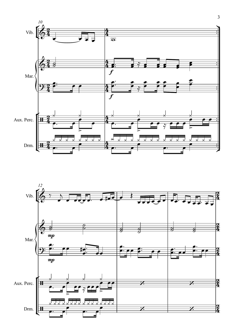Africa Percussion Ensemble scores gallery preview page 5