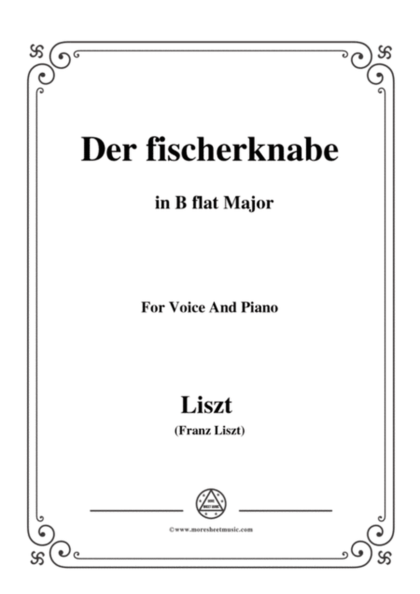 Liszt-Der fischerknabe in B flat Major,for Voice and Piano image number null