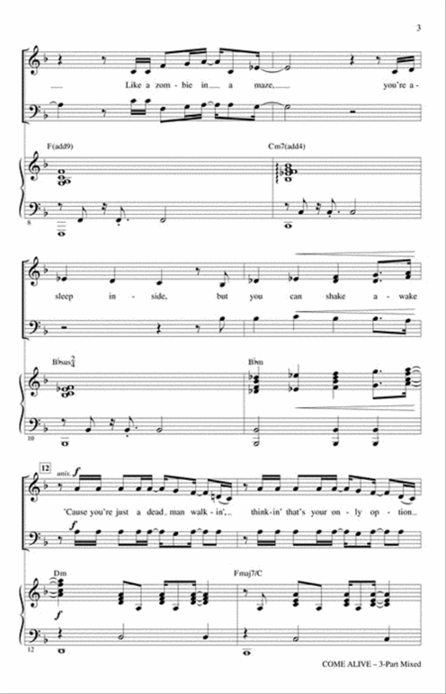<br>Sheet music extract