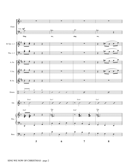 Sing We Now Of Christmas - Full Score