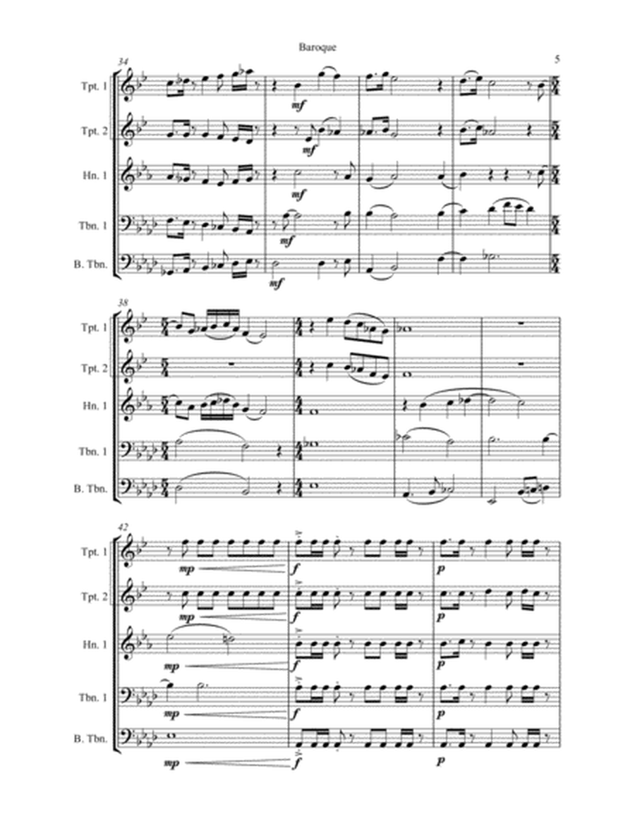 Brass Quintet - "Baroque" image number null