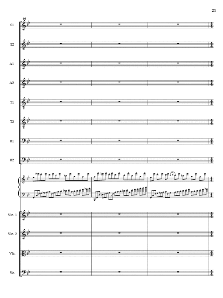 Dark & Luminous Night (Full Score and Parts)