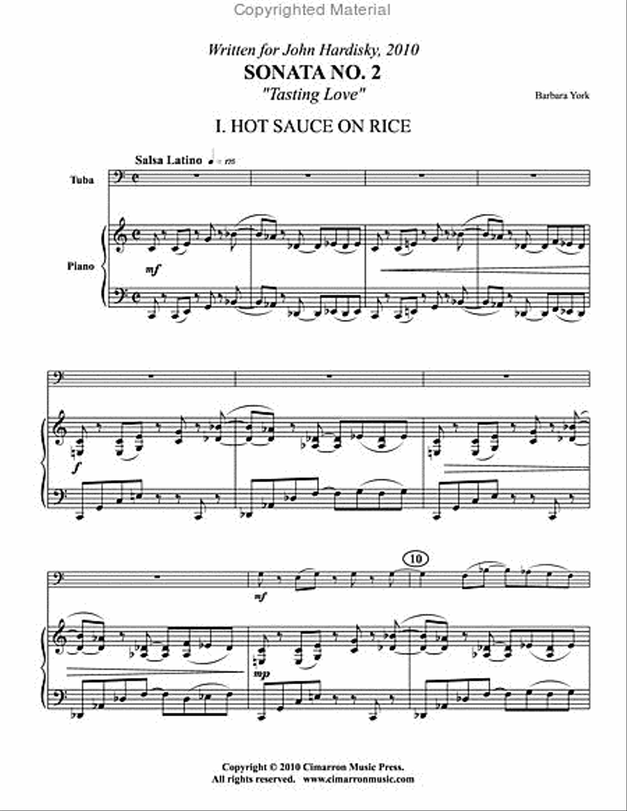 Sonata No. 2 Tuba scores gallery preview page 2