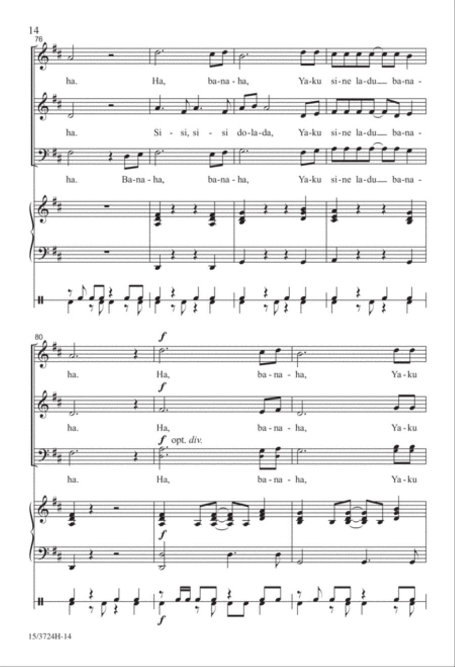 Banaha 3-Part scores gallery preview page 14