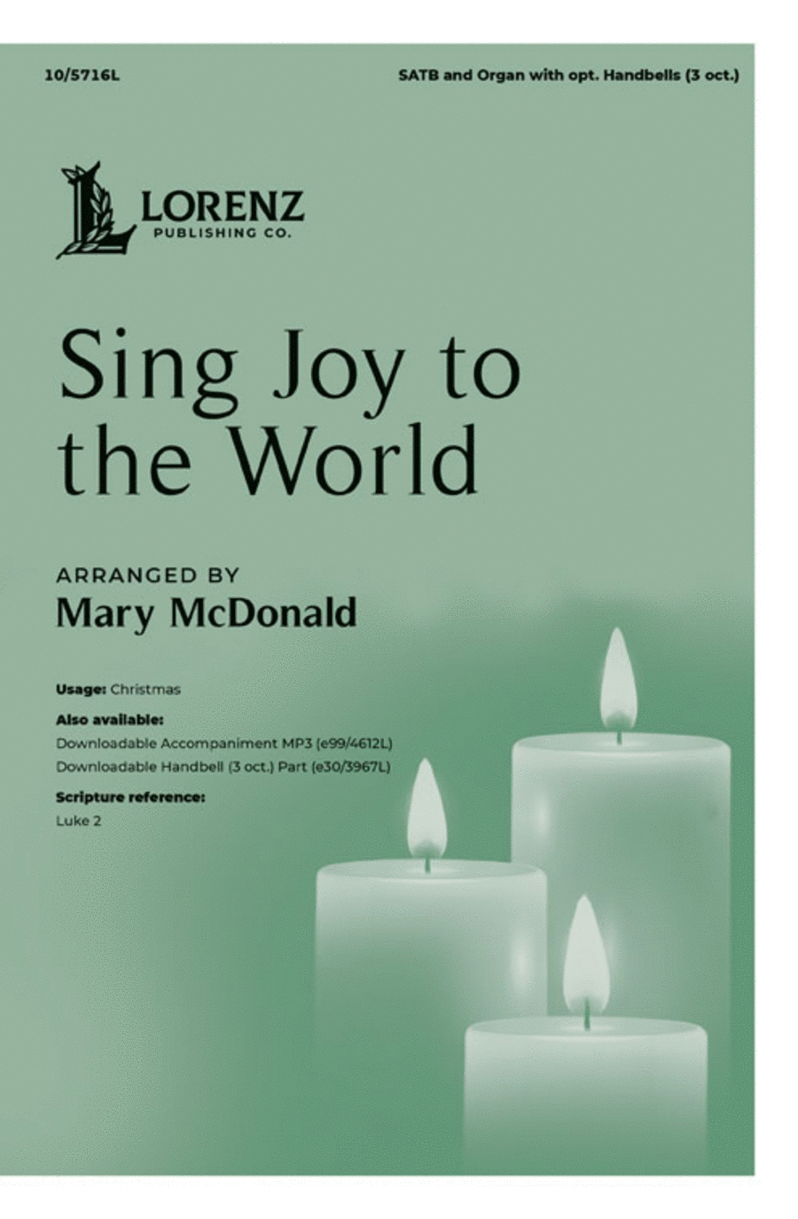 Sing Joy to the World 4-Part scores gallery preview page 1