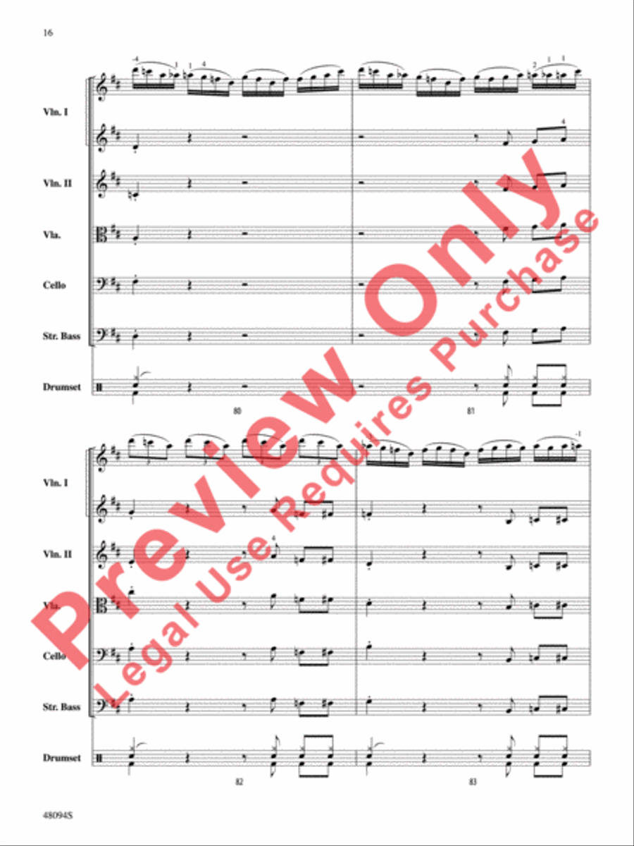 Rockin' 67 Blues String Orchestra scores gallery preview page 17