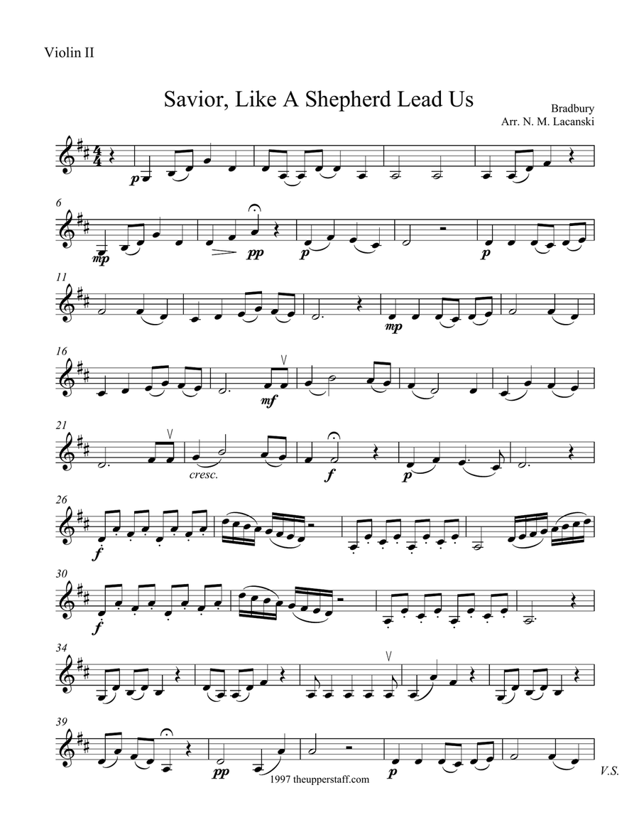 Savior Like a Shepherd Lead Us String Quartet scores gallery preview page 3