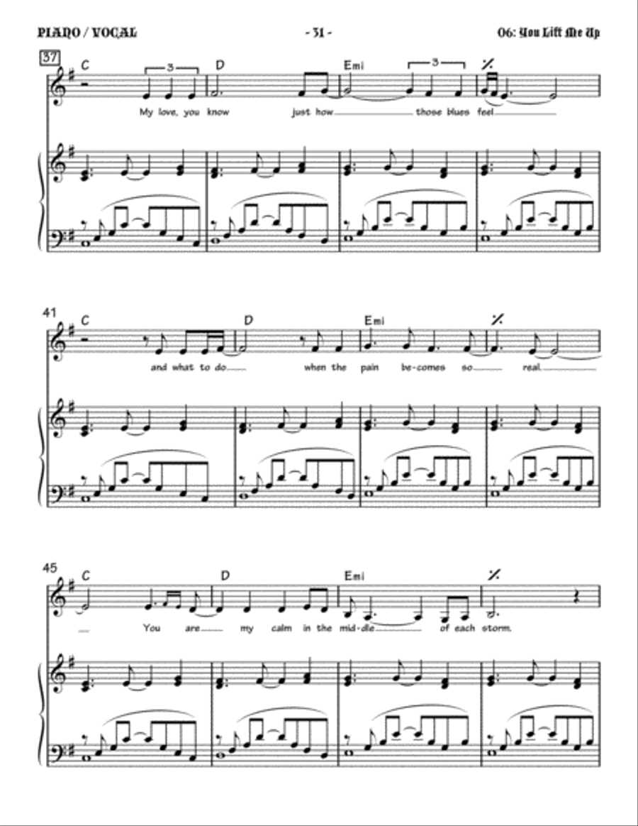 You Lift Me Up Small Ensemble scores gallery preview page 4
