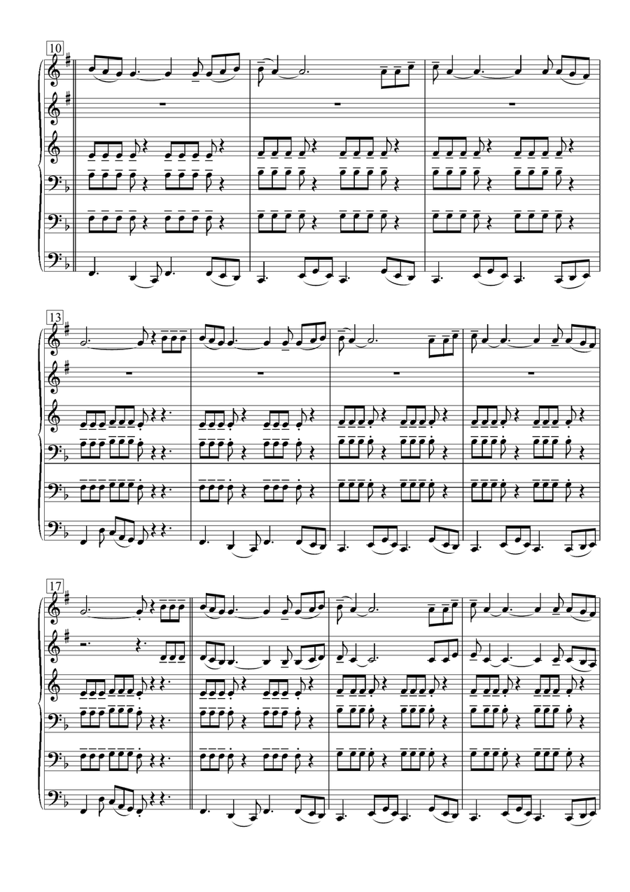 Lonely Boy Lonely Boy Brass Ensemble scores gallery preview page 3