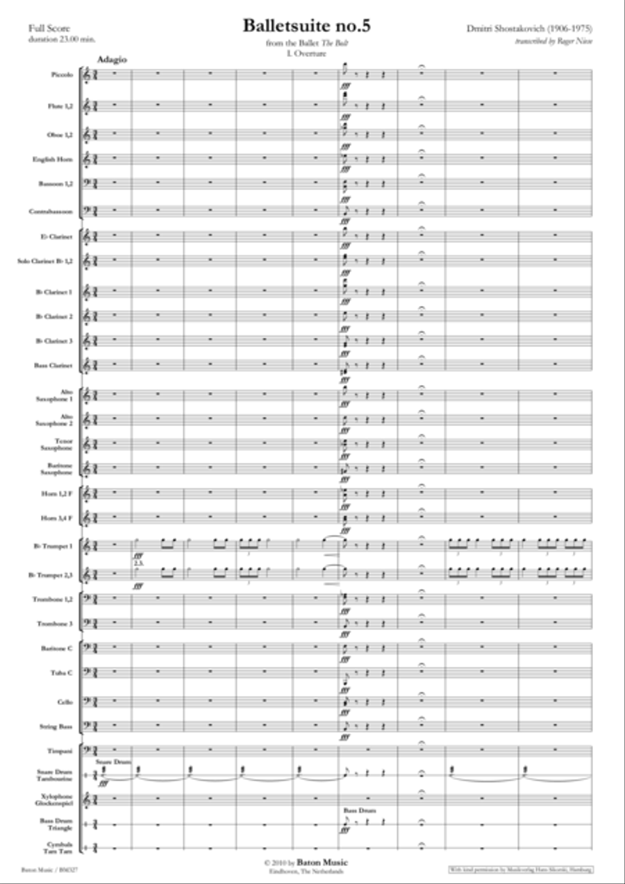 Ballet Suite No. 5 Ballet Suite No. 5 Concert Band scores gallery preview page 2