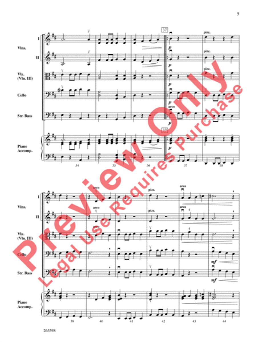 Fiddles at Shady Gulch String Orchestra scores gallery preview page 6