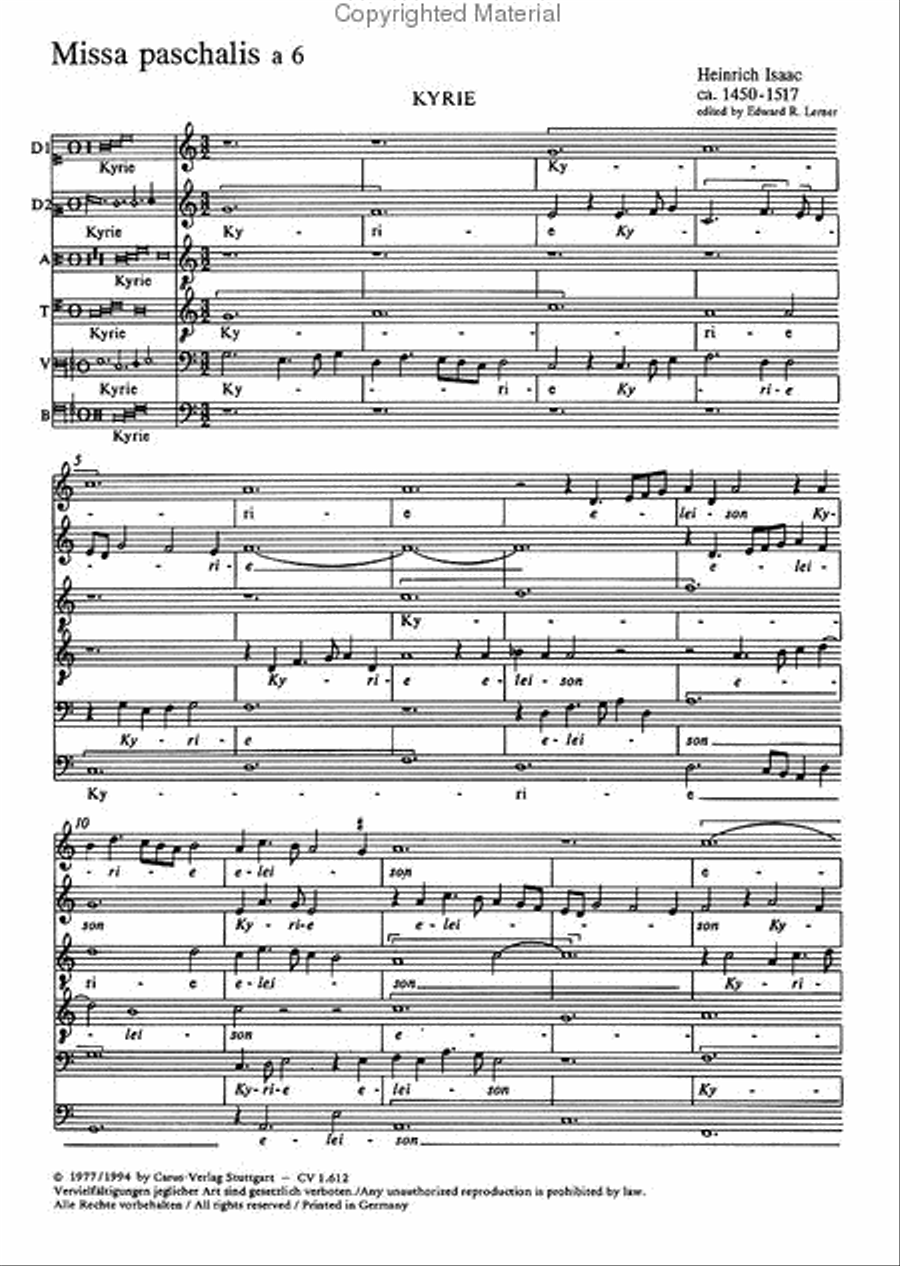 Missa paschalis Missa paschalis SSATBB scores gallery preview page 2