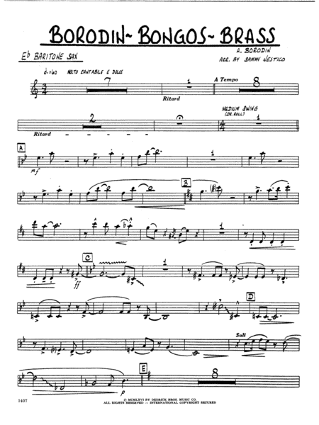 Borodin-Bongos-Brass - Eb Baritone Sax